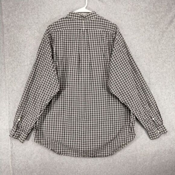 Ralph Lauren Button Down Shirt Mens Size XL Black Gingham Blake Long Sleeve - Picture 7 of 10